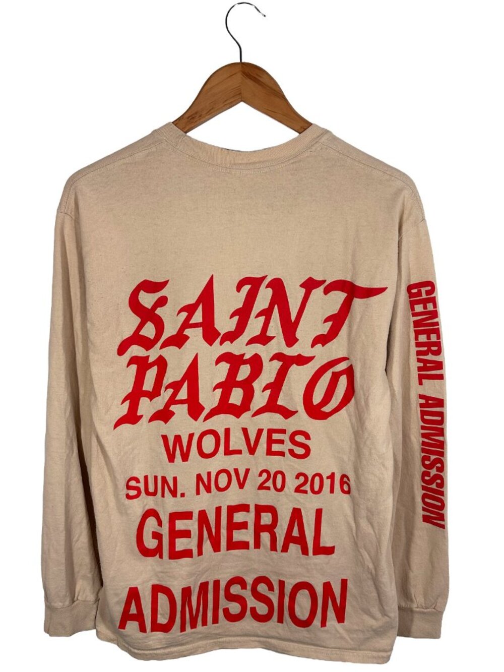 Kanye West Saint Pablo Wolves General Admission LS T-shirt